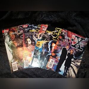 Topps X-Files Comics 3 4 5 6. Good Condition
